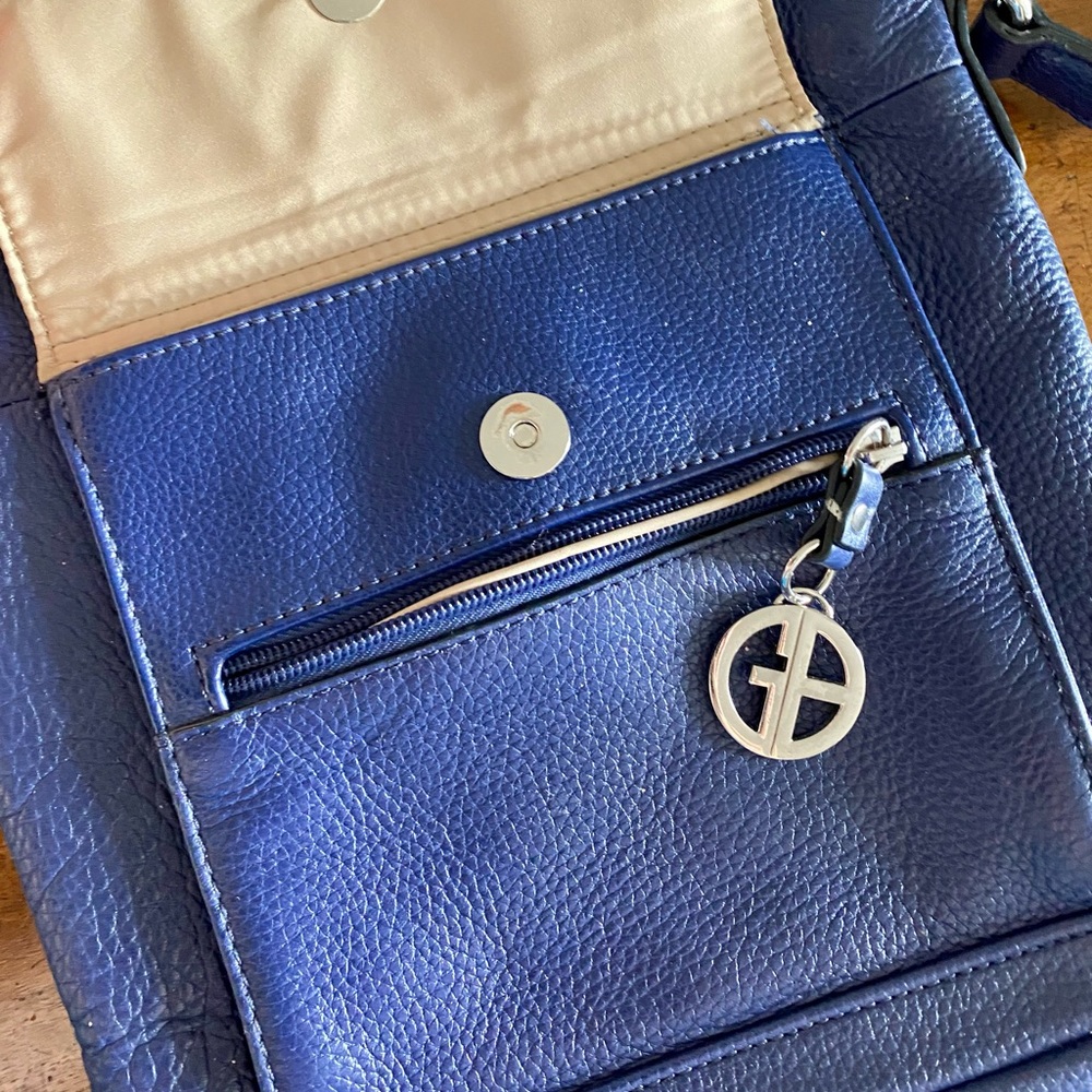 Giani Bernini Triple-zip Leather Crossbody